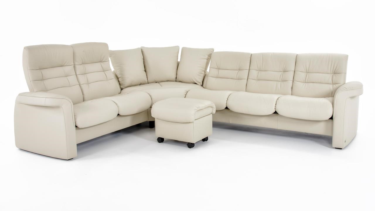 Low back reclining sectional shop